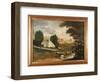 The Grave of William Penn, 1848-Edward Hicks-Framed Giclee Print