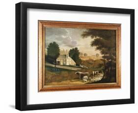 The Grave of William Penn, 1848-Edward Hicks-Framed Giclee Print