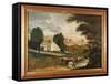 The Grave of William Penn, 1848-Edward Hicks-Framed Stretched Canvas