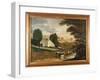 The Grave of William Penn, 1848-Edward Hicks-Framed Giclee Print