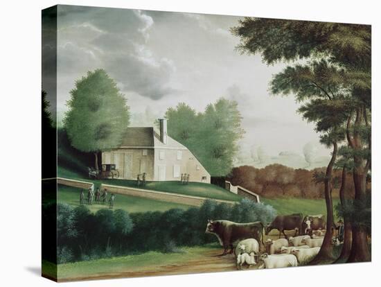 The Grave of William Penn-Edward Hicks-Stretched Canvas