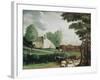 The Grave of William Penn-Edward Hicks-Framed Giclee Print