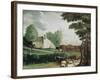 The Grave of William Penn-Edward Hicks-Framed Giclee Print