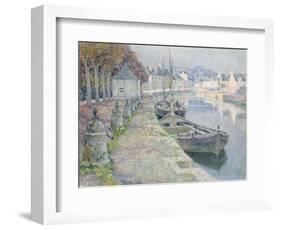 The Gravel Boats-Henri Eugene Augustin Le Sidaner-Framed Giclee Print