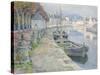 The Gravel Boats-Henri Eugene Augustin Le Sidaner-Stretched Canvas