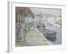 The Gravel Boats-Henri Eugene Augustin Le Sidaner-Framed Giclee Print