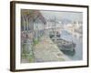 The Gravel Boats-Henri Eugene Augustin Le Sidaner-Framed Giclee Print