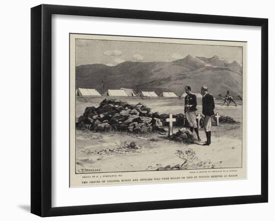 The Graves of Colonel Bunny and Officers Who Were Killed on Died of Wounds Received at Maizar-Charles Joseph Staniland-Framed Giclee Print