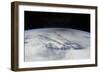 The Gray Shadow of the Moon Cast on Bright Clouds of the Northern Pacific Ocean-null-Framed Photographic Print