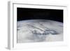 The Gray Shadow of the Moon Cast on Bright Clouds of the Northern Pacific Ocean-null-Framed Photographic Print