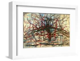 the Gray Tree 1912-Piet Mondrian-Framed Art Print