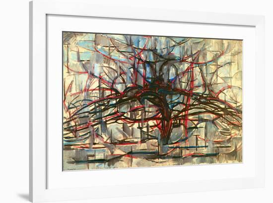 the Gray Tree 1912-Piet Mondrian-Framed Art Print