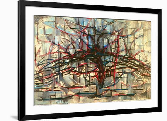 the Gray Tree 1912-Piet Mondrian-Framed Art Print