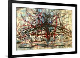 the Gray Tree 1912-Piet Mondrian-Framed Art Print