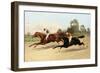 The Great ,000 Match - Entering the Last Furlong (Oil on Canvas)-Henry Stull-Framed Giclee Print