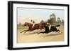 The Great ,000 Match - Entering the Last Furlong (Oil on Canvas)-Henry Stull-Framed Giclee Print