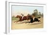 The Great ,000 Match - Entering the Last Furlong (Oil on Canvas)-Henry Stull-Framed Giclee Print