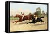 The Great ,000 Match - Entering the Last Furlong (Oil on Canvas)-Henry Stull-Framed Stretched Canvas