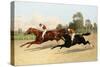 The Great ,000 Match - Entering the Last Furlong (Oil on Canvas)-Henry Stull-Stretched Canvas