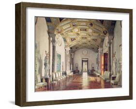 The Great Agate Hall in Catherine Palace in Tsarskoye Selo, 1859-Luigi Premazzi-Framed Giclee Print