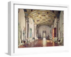 The Great Agate Hall in Catherine Palace in Tsarskoye Selo, 1859-Luigi Premazzi-Framed Giclee Print