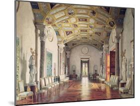 The Great Agate Hall in Catherine Palace in Tsarskoye Selo, 1859-Luigi Premazzi-Mounted Giclee Print