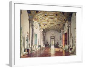 The Great Agate Hall in Catherine Palace in Tsarskoye Selo, 1859-Luigi Premazzi-Framed Giclee Print