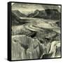 The Great Aletsch Glacier Switzerland-null-Framed Stretched Canvas