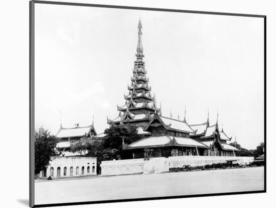 The Great Audience Hall at the King's Palace, Mandalay, C.1890-null-Mounted Photographic Print