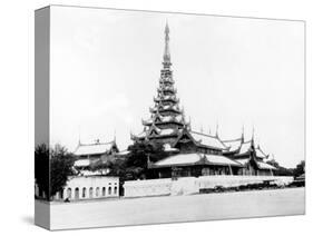 The Great Audience Hall at the King's Palace, Mandalay, C.1890-null-Stretched Canvas