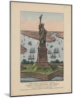 The Great Bartholdi Statue – Liberty Enlightening the World, 1885-N. and Ives, J.M. Currier-Mounted Giclee Print