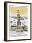 The Great Bartholdi Statue-Currier & Ives-Framed Giclee Print