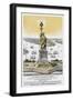 The Great Bartholdi Statue-Currier & Ives-Framed Giclee Print