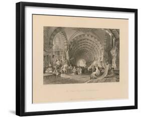 The Great Bazaar, Constantinople-Thomas Allom-Framed Premium Giclee Print
