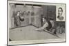 The Great Billiard Match Between Collins and Peall at the Royal Aquarium-null-Mounted Premium Giclee Print