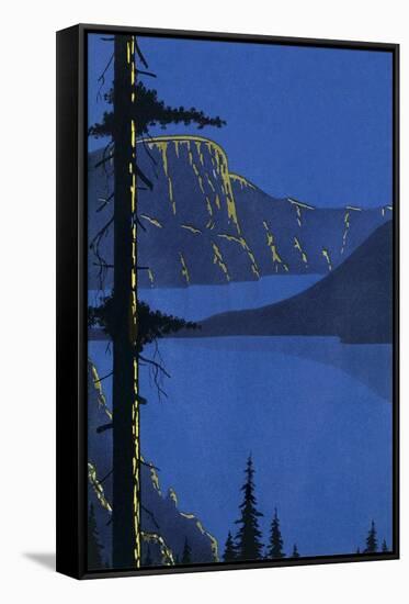 The Great Blue Outdoors-null-Framed Stretched Canvas