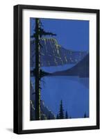 The Great Blue Outdoors-null-Framed Art Print