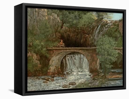 The Great Bridge, 1864-Gustave Courbet-Framed Stretched Canvas