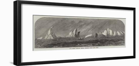 The Great Britain Among Icebergs Near Cape Horn-null-Framed Giclee Print