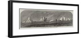 The Great Britain Among Icebergs Near Cape Horn-null-Framed Giclee Print