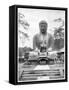 The Great Bronze Buddha, Japan, Late 19th Century-John L Stoddard-Framed Stretched Canvas