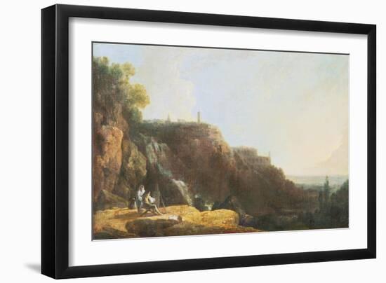 The Great Cascade and Villa of Maecenas at Tivoli-Richard Wilson-Framed Giclee Print