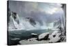 The Great Cataract at Niagara by Hippolyte Sebron-null-Stretched Canvas