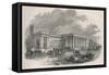 The Great Central Railway Station at Newcastle- Upon- Tyne-null-Framed Stretched Canvas
