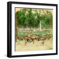 The Great Chain, Trophy Point, West Point, New York, USA, 1901-Underwood & Underwood-Framed Giclee Print