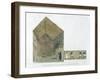 'The Great Chamber in the Second pyramid of Ghizeh, discovered by Giovanni Belzoni, 1820-1822'-Agostino Aglio-Framed Giclee Print