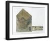 'The Great Chamber in the Second pyramid of Ghizeh, discovered by Giovanni Belzoni, 1820-1822'-Agostino Aglio-Framed Giclee Print