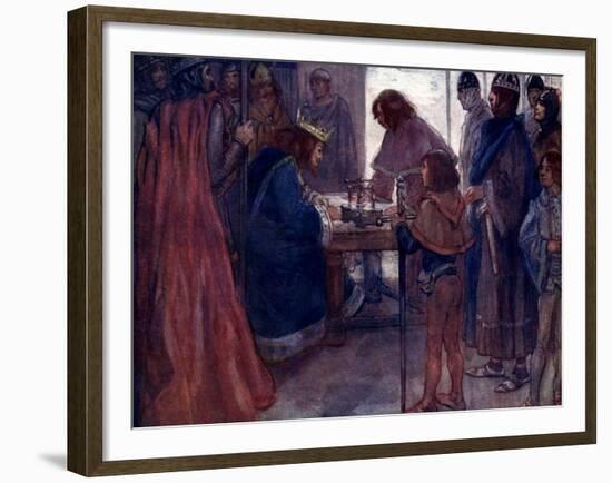 The Great Charter Was Sealed with the King's Seal, 1215-AS Forrest-Framed Giclee Print