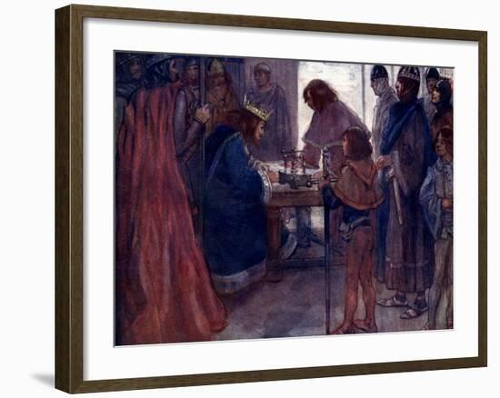 The Great Charter Was Sealed with the King's Seal, 1215-AS Forrest-Framed Giclee Print