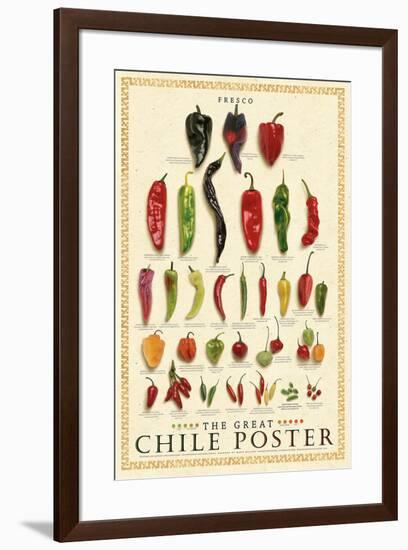 The Great Chile Poster � Fresh-Mark Miller-Framed Art Print